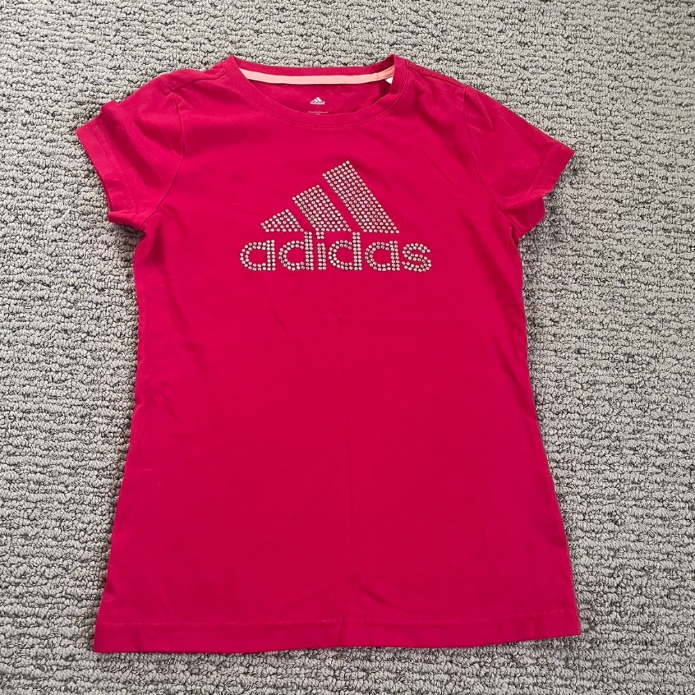 rhinestone Adidas t-shirt